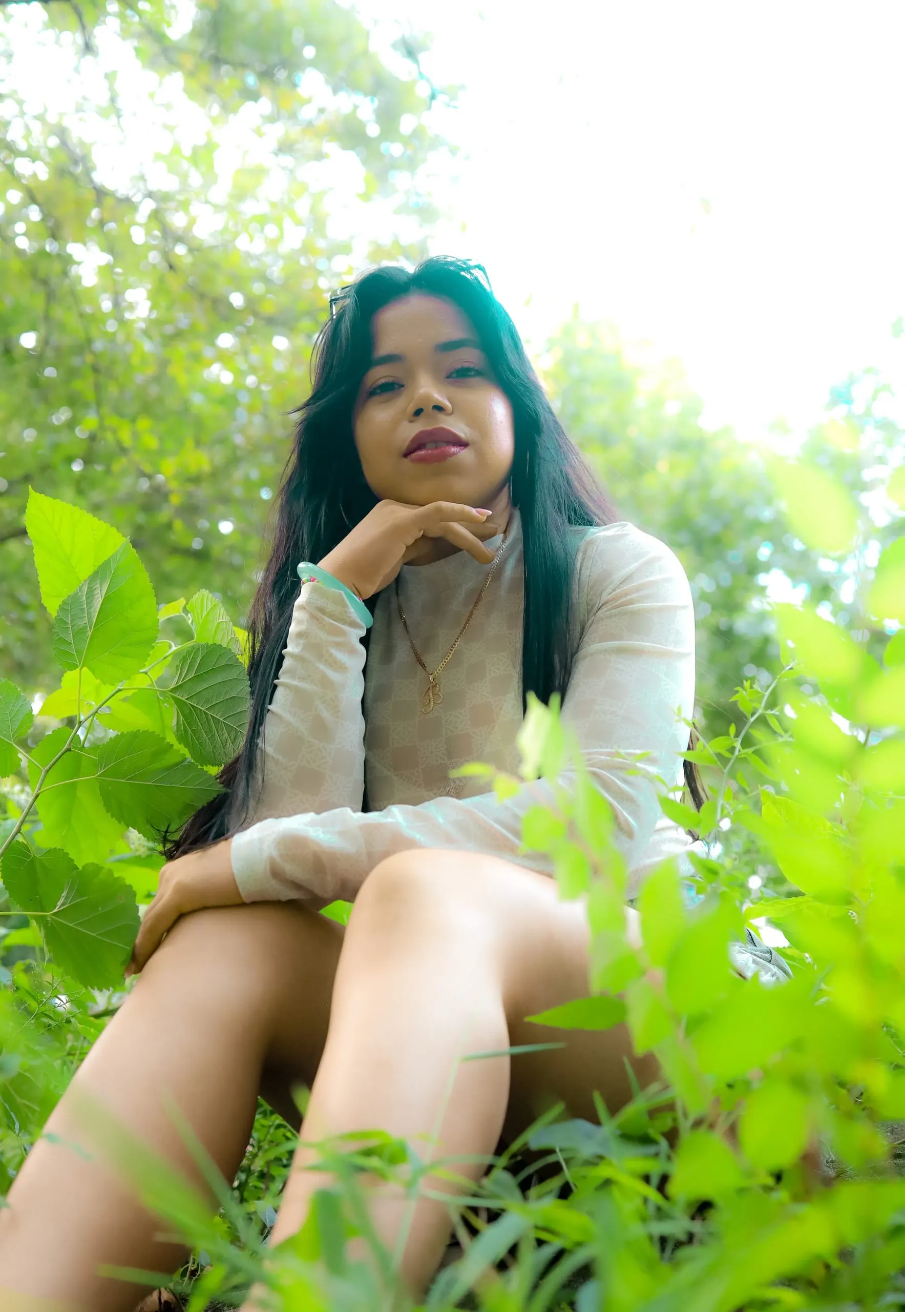 Seated in the leaves (Central Park Sights)